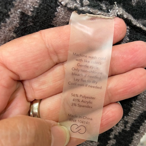 CALIA Women's Knit Cardigan Coatigan Oversized Chunky Size 2XL XXL Animal Print - Picture 7 of 7